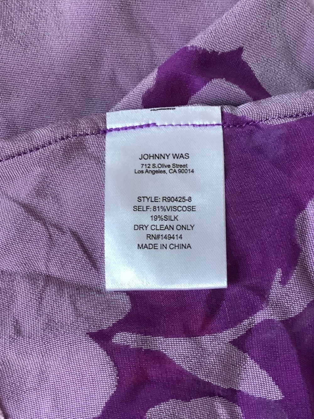 Johnny Was Burnout Velvet And Silk Shawl Phantasma OS - Picture 14 of 16